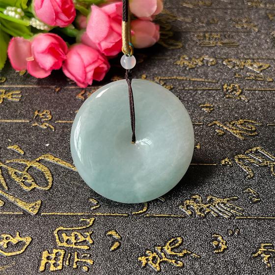 天然翡翠厚大平安扣吊坠
